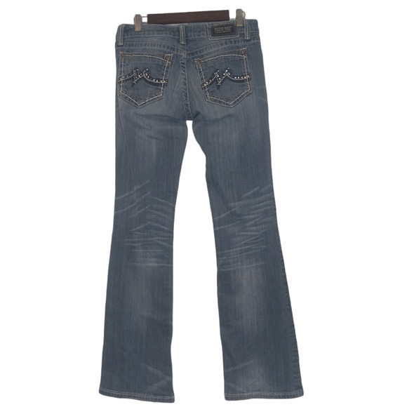 Miss Me JD1037B Women's Light Blue Cotton 5-Pockets Bootcut Jeans Size 31 - Picture 3 of 7